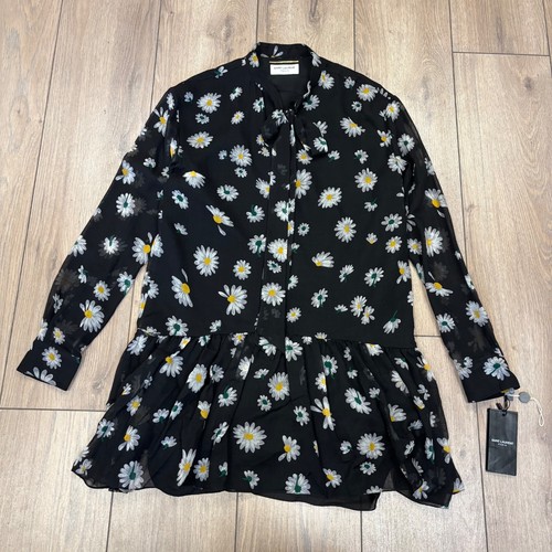 Saint laurent daisy print wool